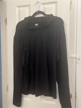 Women's Avia Black Long Sleeve Hooded Tee